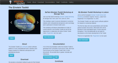 Desktop Screenshot of einsteintoolkit.org